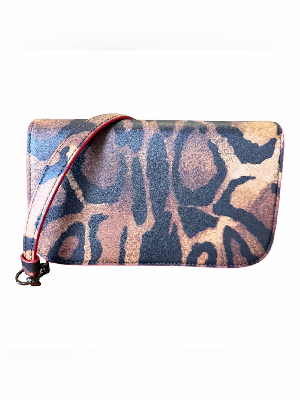 Christian Louboutin Leopard Small Paloma Clutch/Crossbody/Shoulder Bag